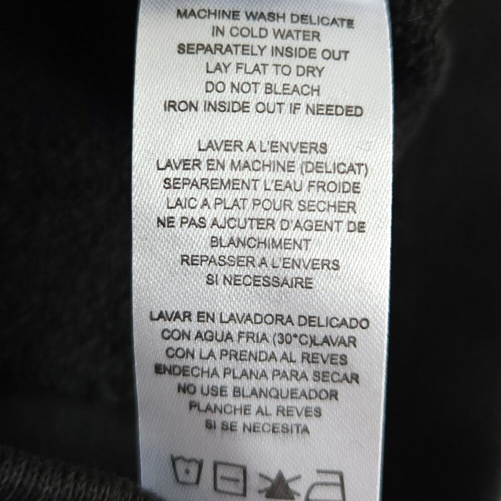 n:PHILANTHROPY Coco destroyed distressed sweat shorts in vintage black Sz XS NEW - Picture 8 of 10